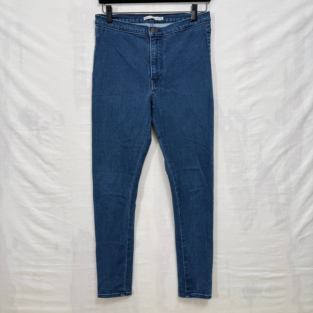 Levis Runaround Super Skinny Jeans Womens S‎ Dark Blue High Rise Stretch Denim